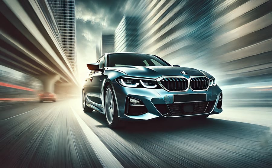 BMW 3シリーズ 320i Mスポーツが軽快に走っている画像