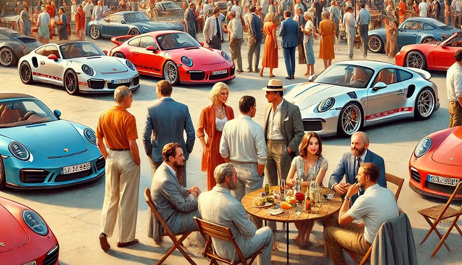 ポルシェオーナー同士のコミュニティ活動は、単なる車愛好者の集まりの画像