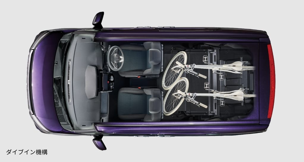 ルーミーの室内アレンジ