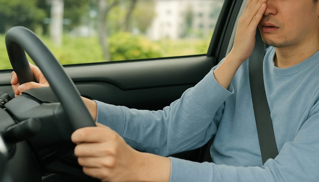 長距離運転は疲れる