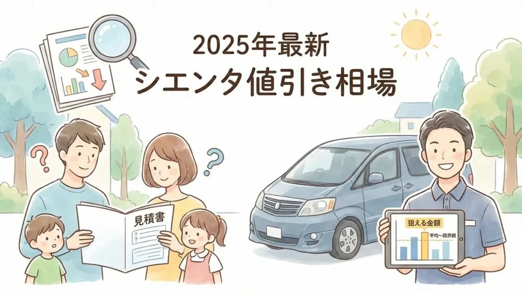 シエンタ-値引き｜2025年最新シエンタ値引き額と相場の全貌の図解