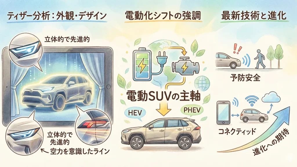 新型-RAV4-最新情報とティザー分析の図解