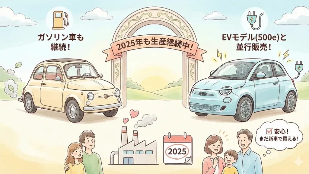 FIAT-500の生産は中止になりましたか？2025最新状況の図解