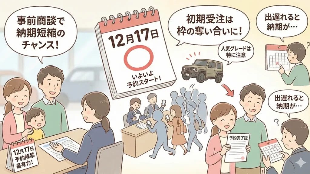 新型RAV4予約開始12月17日解禁情報の図解