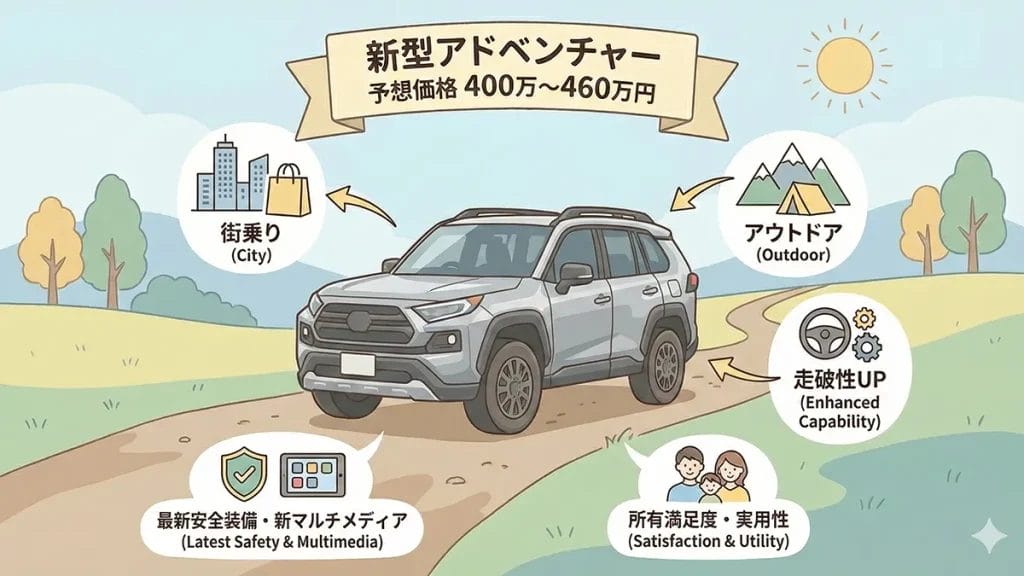 ラブフォー-アドベンチャーの新型の価格は?の図解