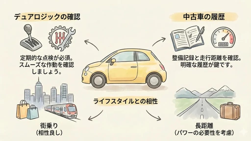 フィアット500気をつけること一覧の図解