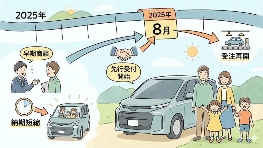 2025年新型ヴォクシー受注再開のタイミング