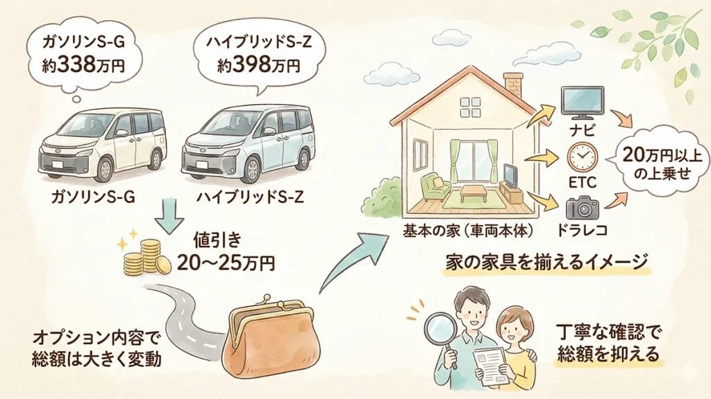 新型ヴォクシー-いくらで買った見積もりの図解