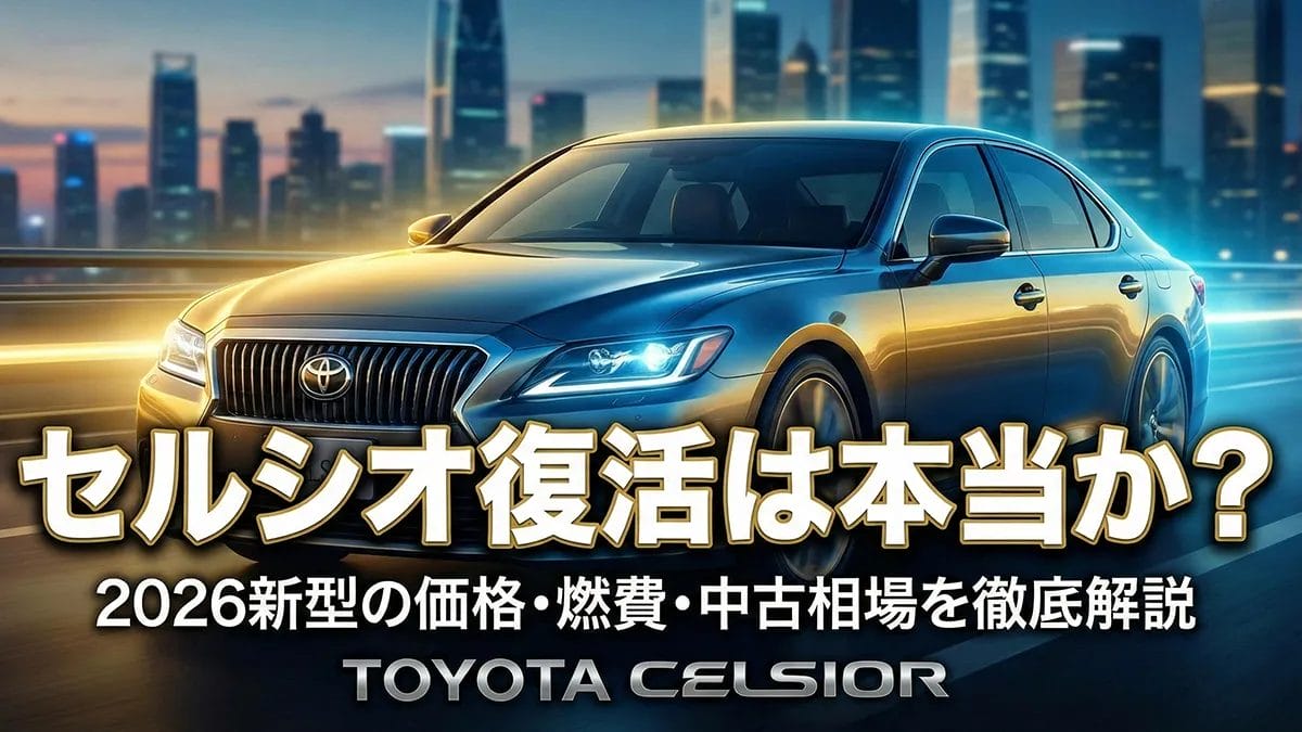 セルシオ復活は本当か？2026新型の価格・燃費・中古相場を徹底解説
